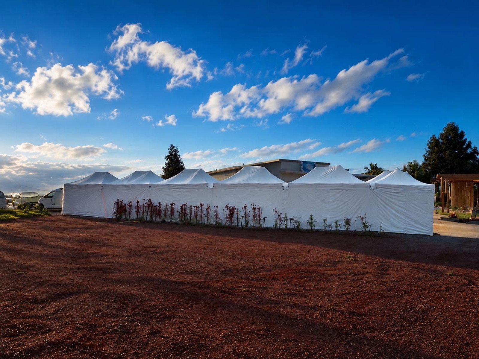 Chapiteaux et réception installés par Kreol Outdoor à La Réunion